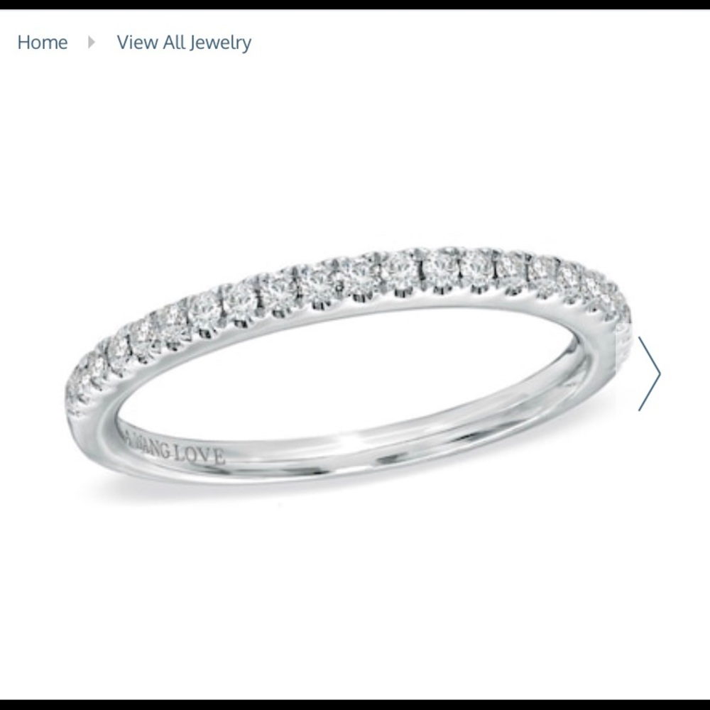 Vera wang wedding band